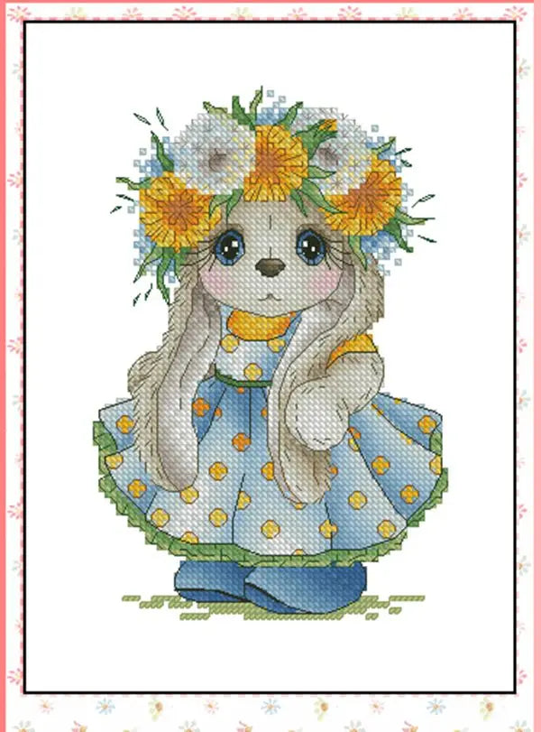 Counted Cross Stitch Kit – Christmas Needlework DIY Decoration