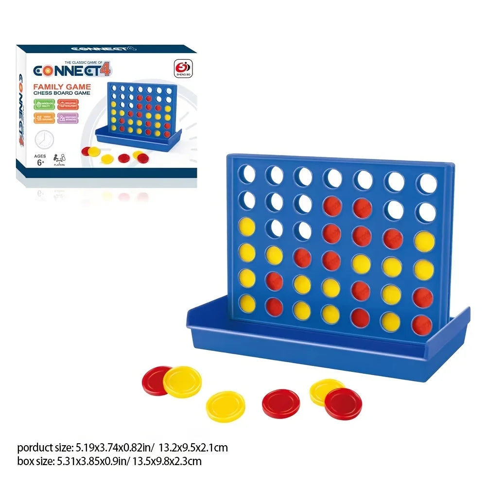Connect 4 Classic Strategy Game for 2 Players – Get 4 in a Row Board Game for Kids Ages 6+
