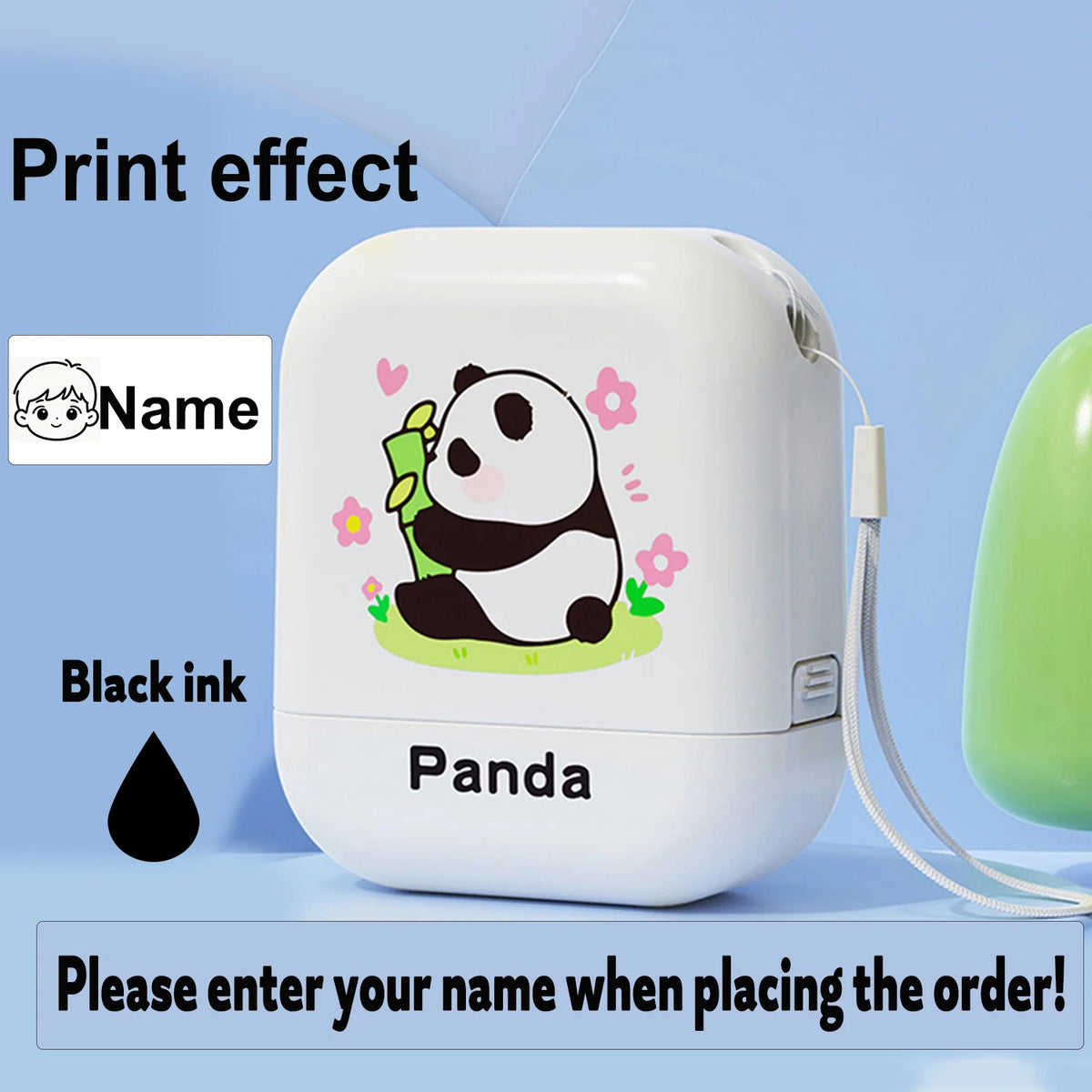 Personalized Waterproof Name Stamp for Kids – Self-Inking Clothing & School Bag Labels