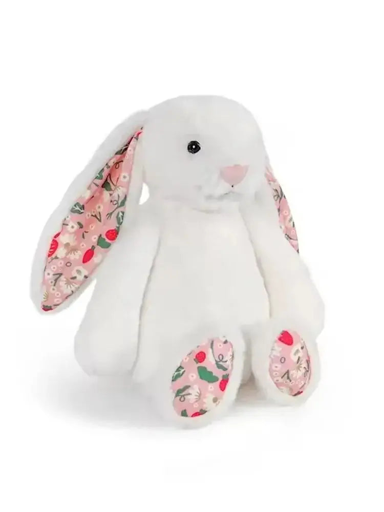 Bonnie Rabbit Plush Toy with Floral Ears - 12.2in (31cm) Kawaii Stuffed Pillow Cushion for Kids & Room Decor