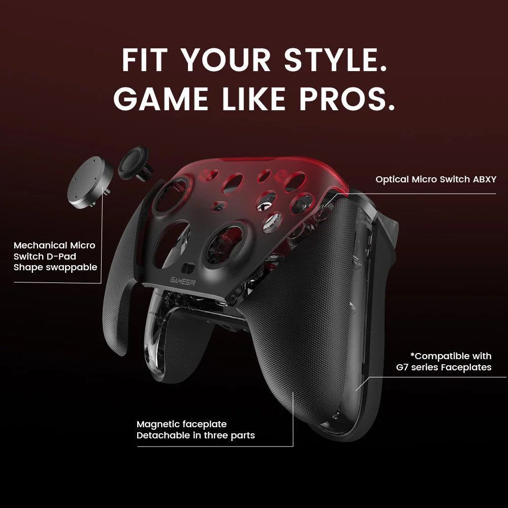 Wired Xbox-Compatible Gaming Controller with Charging Dock for Xbox Series X/S, Xbox One, PC, Android, Steam
