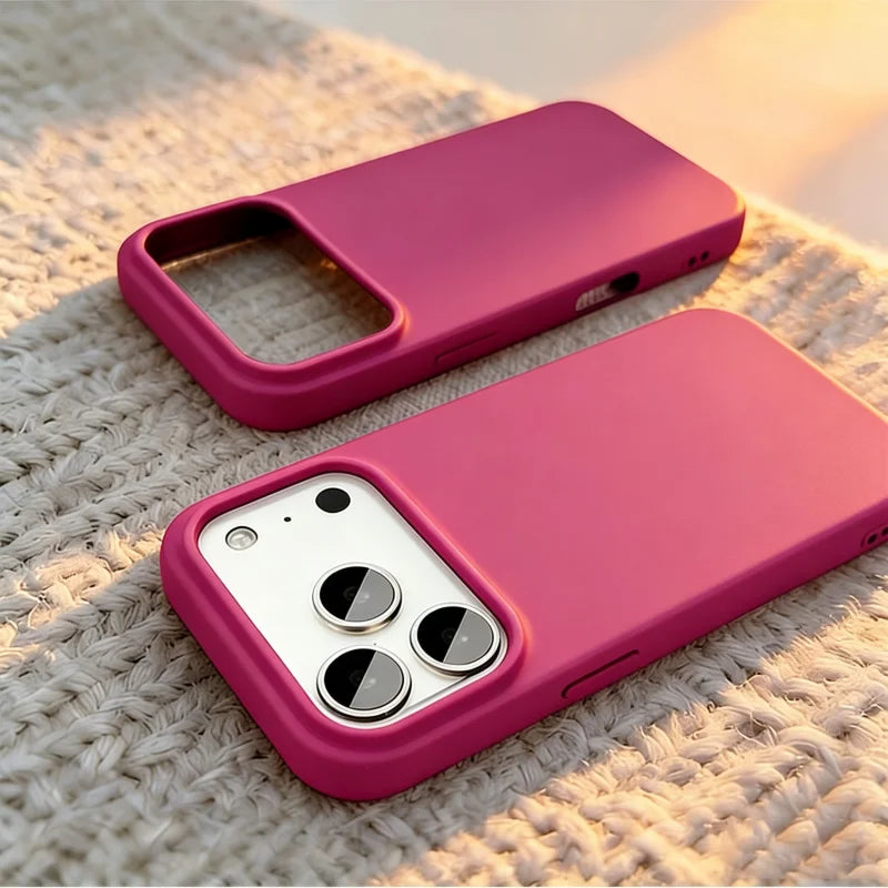 Liquid Silicone Full-Coverage iPhone Case — Shockproof Soft Matte, Anti-Fingerprint & Anti-Scratch