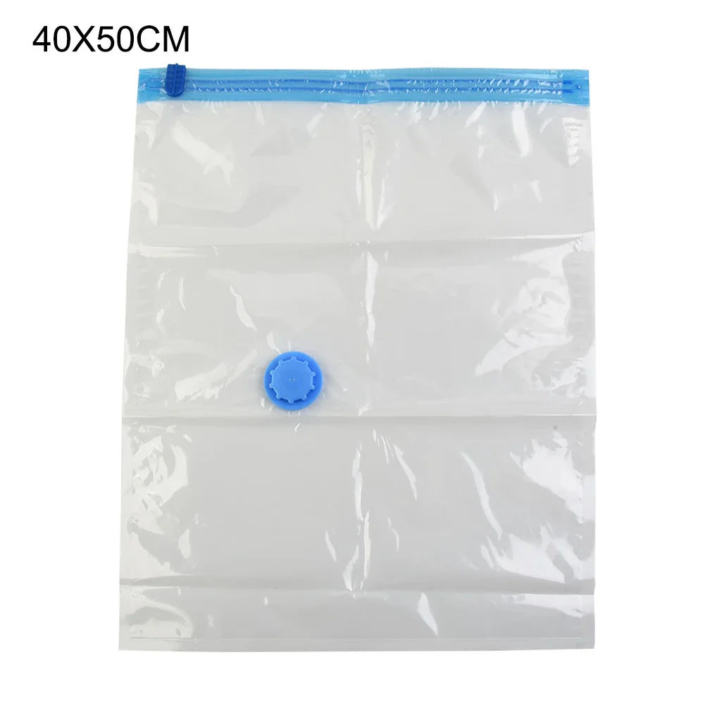 Vacuum Storage Bags with Valve – Space-Saving Compression Bags for Clothes, Blankets & Towels (Multiple Sizes, in/cm)