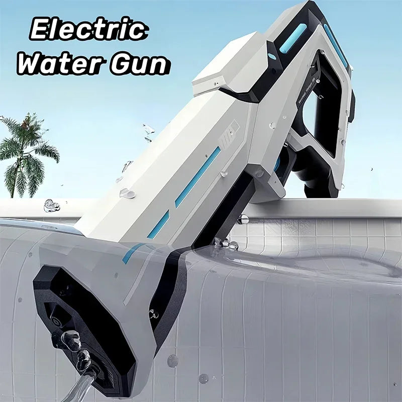 Electric Water Blaster for Adults – Powerful Automatic Water Gun with LED Flash, Lithium Battery-Powered Beach & Pool Toy for Teens & Kids