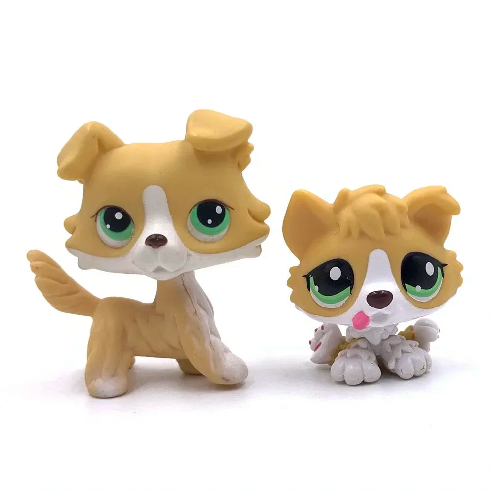 2-Pack Mini Pet Figurines — Cute Dog & Cat PVC Bobble Head Collectibles, 1.5–2 in (4.8–5.5 cm)
