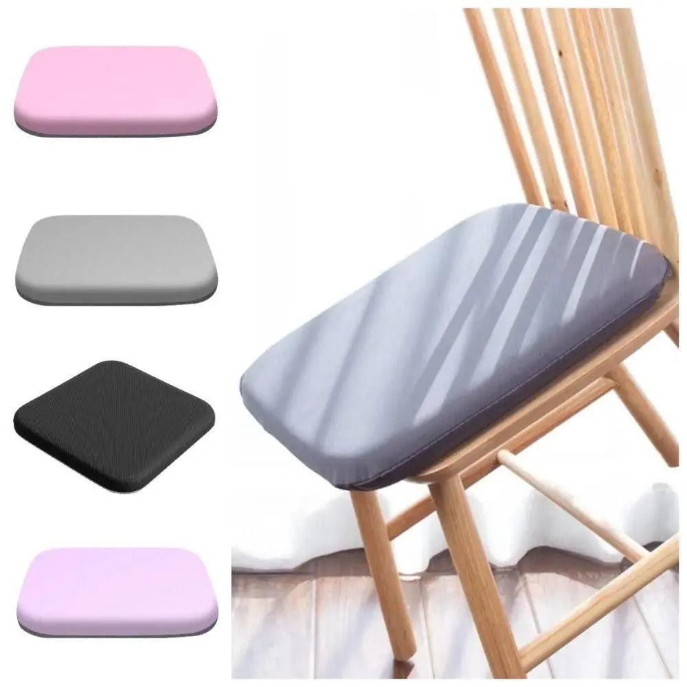 Memory Foam Seat Cushion for Office & Car – Breathable Polyester-Cotton Chair Pad, Removable Washable Cover – S 35x35x3cm (13.78x13.78x1.18in) / M 40x40x4cm (15.75x15.75x1.57in)