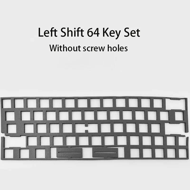 Poron Sandwich Foam Keyboard Dampening Pads — Soft Sound-Absorbing Switch Dampeners for 60/61/63/64/68/75/84/87/96/98/100/104/108-Key Layouts