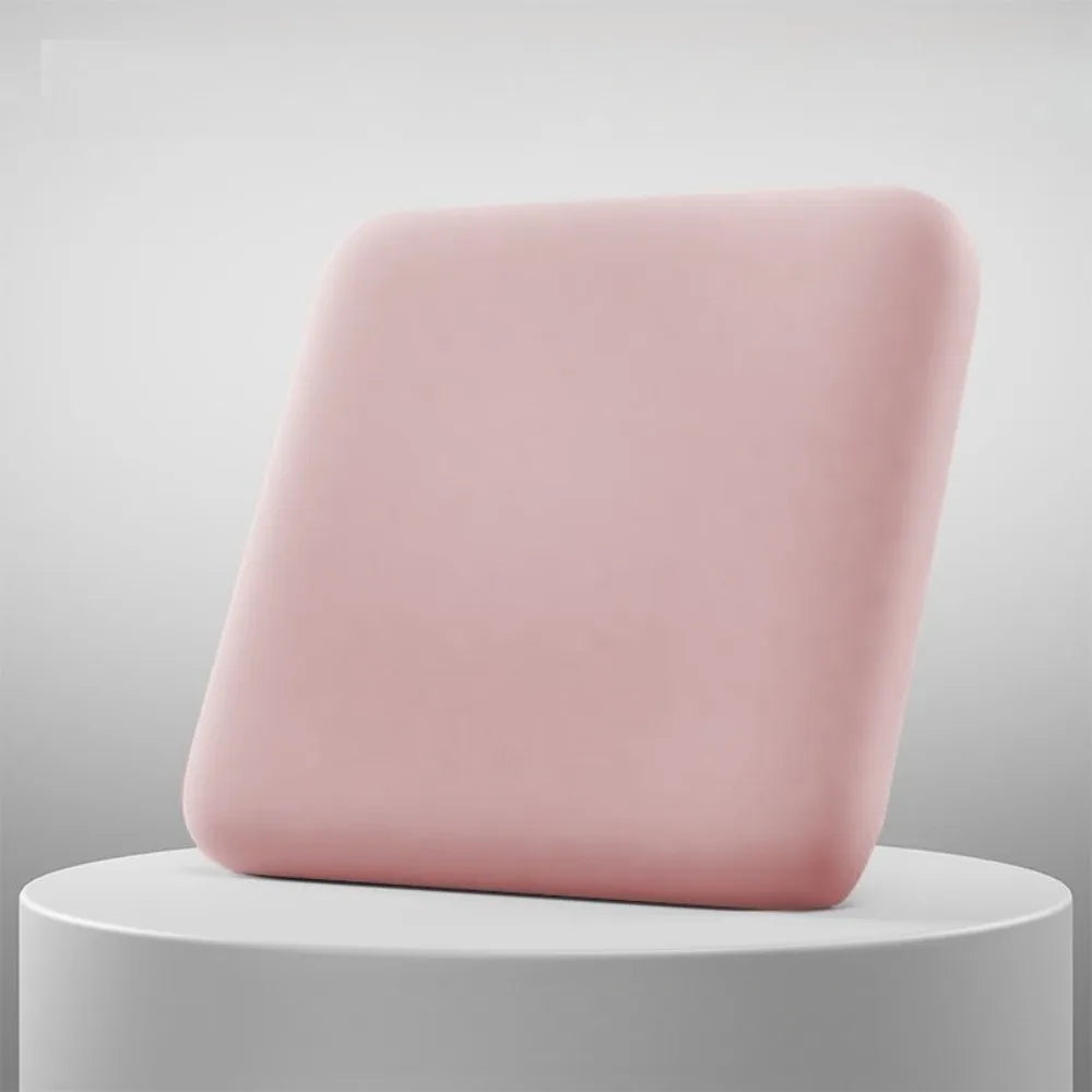 Memory Foam Seat Cushion for Office & Car – Breathable Polyester-Cotton Chair Pad, Removable Washable Cover – S 35x35x3cm (13.78x13.78x1.18in) / M 40x40x4cm (15.75x15.75x1.57in)