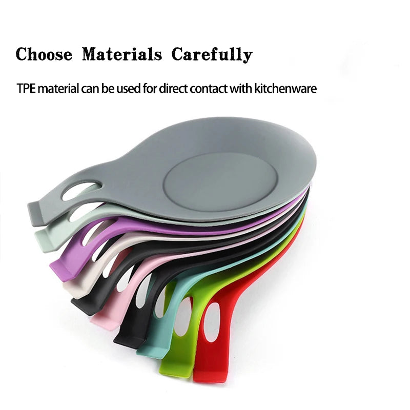 Silicone Spoon Rest – Heat-Resistant Utensil Cushion for Kitchen, Easy-Clean Spoon Holder