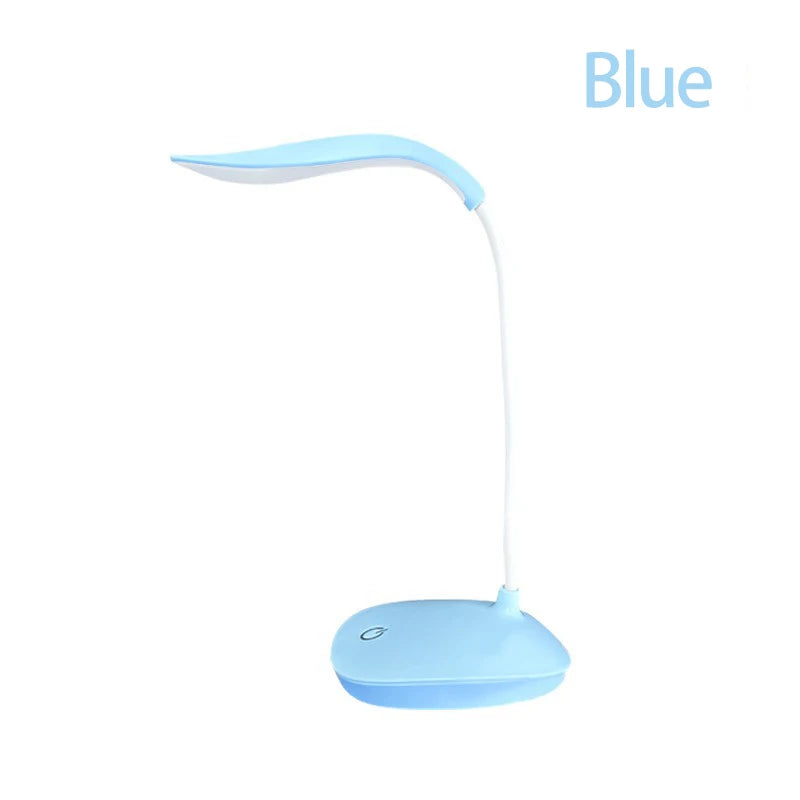 LED Reading Desk Lamp Portable USB Rechargeable Touch Dimmable Eye-Care Table Lamp 360° Adjustable for Office & Study