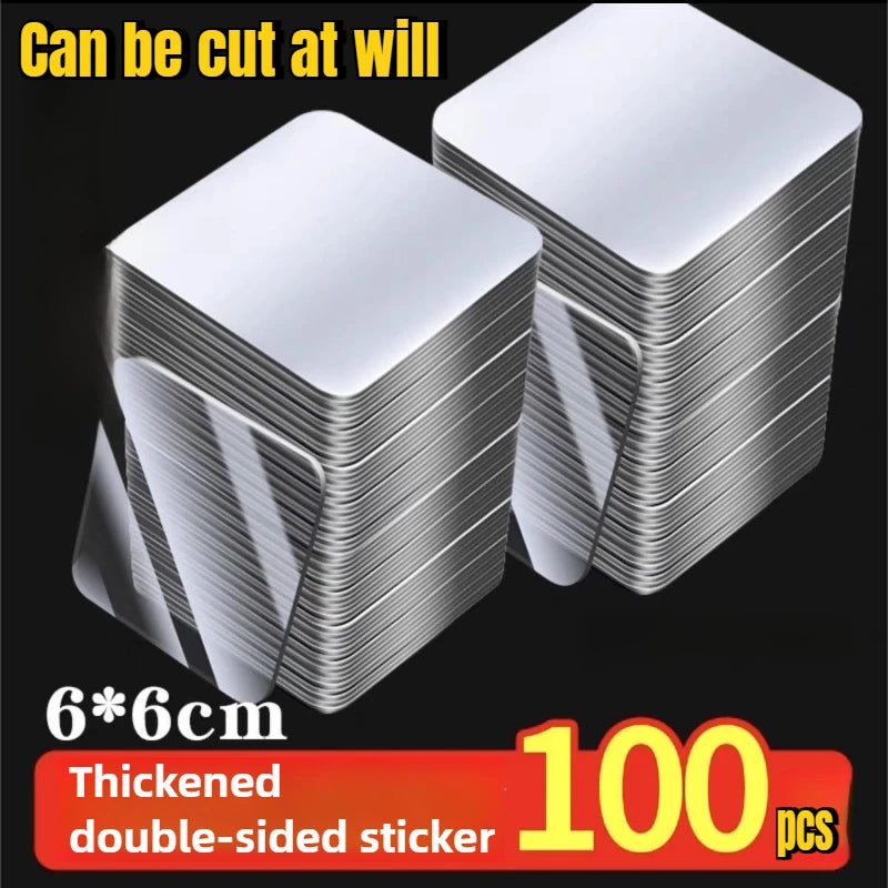 Reusable Nano Double-Sided Transparent Adhesive Tape – Super Strong Waterproof Wall Mount Strips (60/120/180/240/300 pcs)