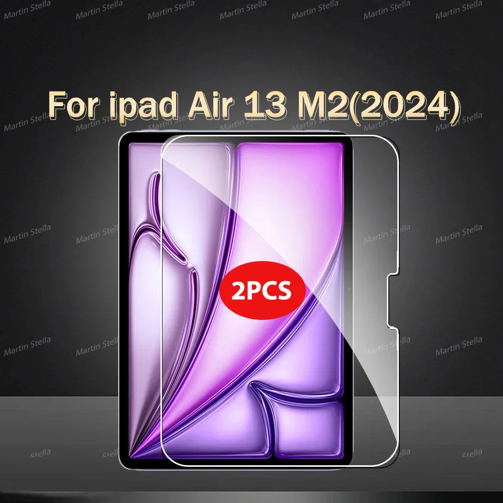 2-Pack Tempered Glass Screen Protector for iPad Pro & iPad Air — 11-inch (27.9 cm) & 12.9-inch (32.8 cm) Compatible