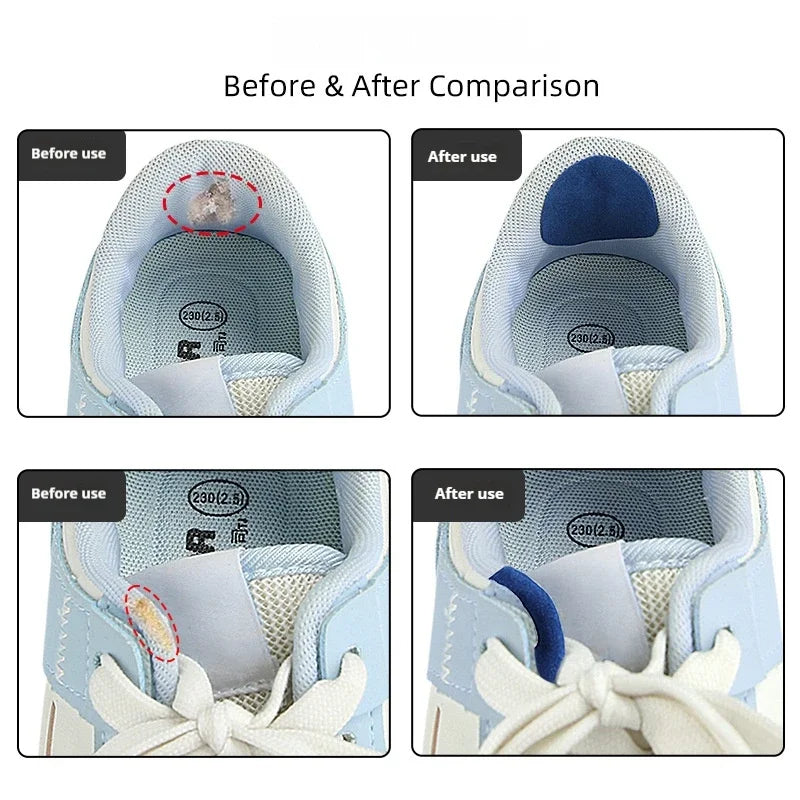 6-Pack Adhesive Shoe Repair Patches for Sports Shoes, Heel & Inner Lining Protectors