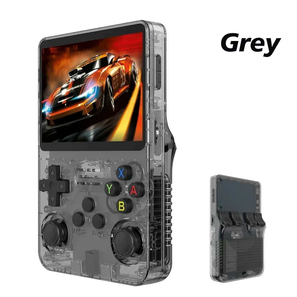 Retro Handheld Video Game Console Linux Portable Pocket Player, 3.5-inch (89 mm) IPS Screen, 64GB/128GB, 15,000+ Games, Mini HDMI