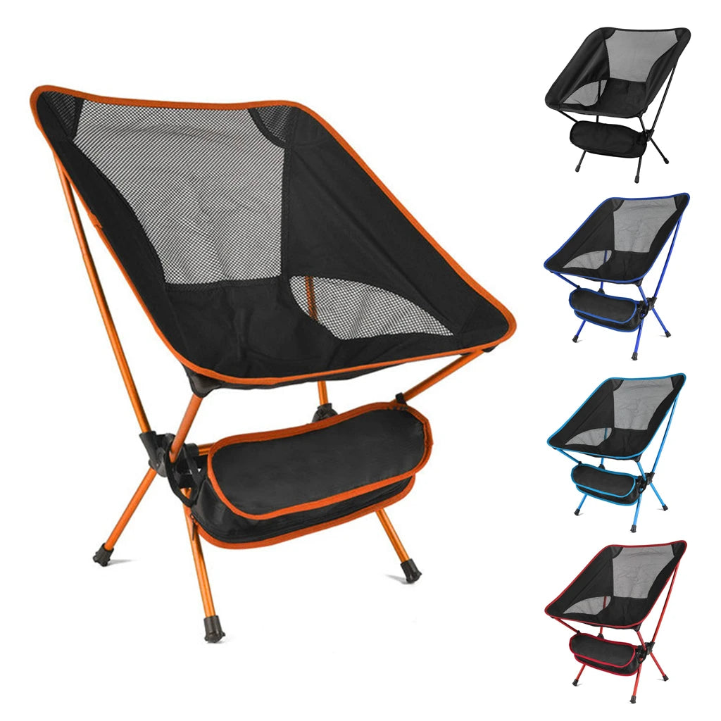 Ultralight Portable Aluminum Folding Chair – Detachable Camping, Fishing & Beach Seat, 2.0 lb (0.9 kg), Supports 350 lb (158 kg)