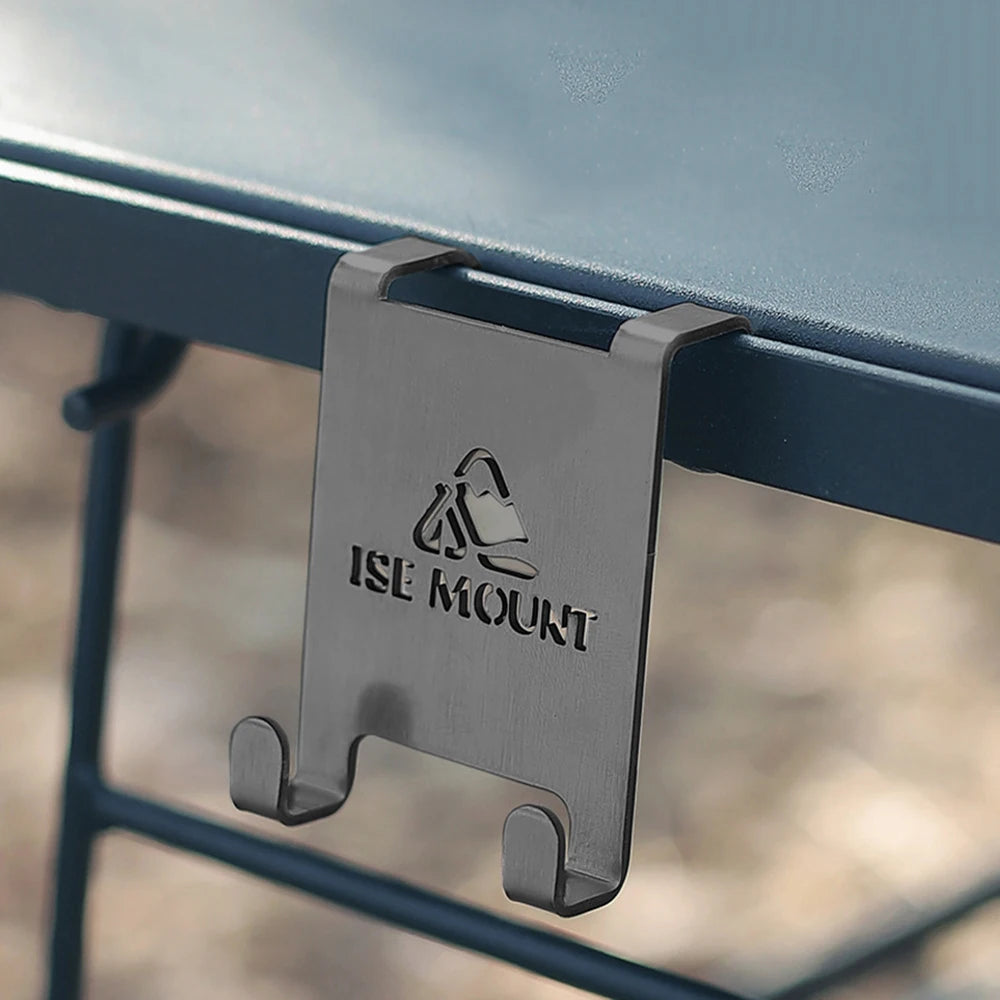 Gas Canister Hanging Hook for Camping Stoves — Stainless Steel Tabletop Canister Holder (Fits Tables up to 15.5mm/0.61in, Gaps >2mm)