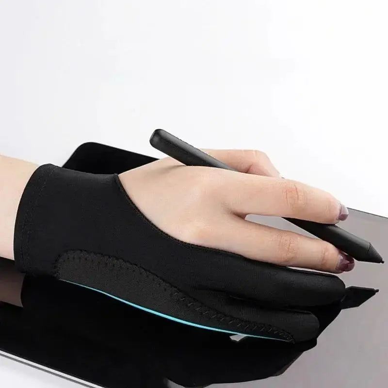 Two-Finger Anti-Touch Drawing Glove — Smudge Guard for Graphics Tablets & Digital Art