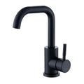 304 Stainless Steel Bathroom Basin Faucet Single Lever Mixer Tap 360° Swivel Hot & Cold Sink Faucet