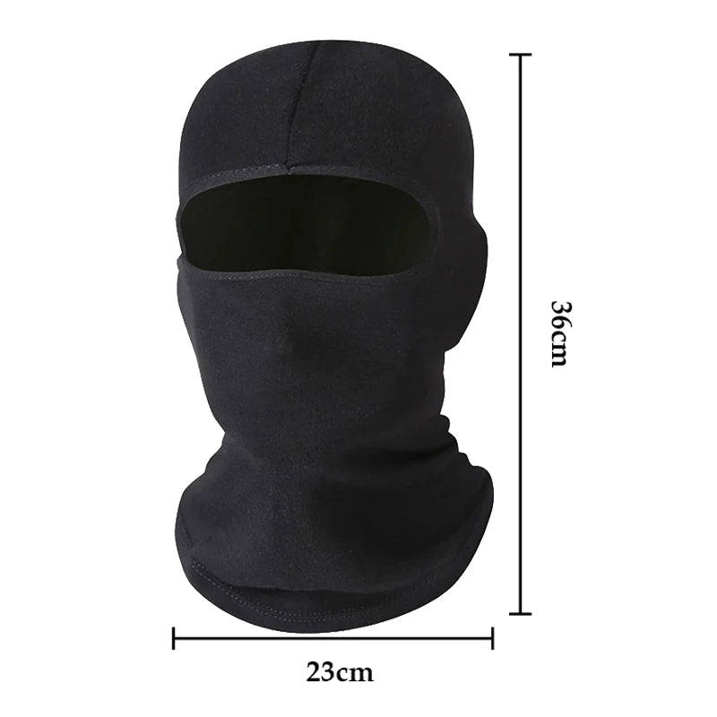 Lycra Full Face Balaclava Mask - Windproof Winter Mask for Motorcycle, Cycling, Ski & Snowboard - Unisex