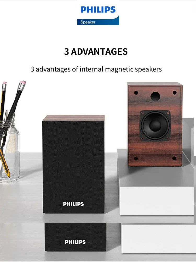 360° Bluetooth Wireless Computer Speaker - USB-Powered Stereo for Laptop & Desktop