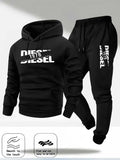 Men's Autumn/Winter Hooded Tracksuit Set – Casual Hoodie & Jogger Pants Two-Piece