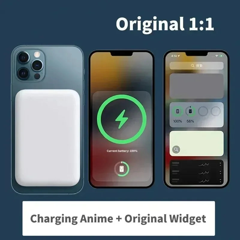 Magnetic 10000mAh Portable Wireless Power Bank – 20W Fast Charge, USB-C & Wireless Magnetic External Battery Pack for Smartphones