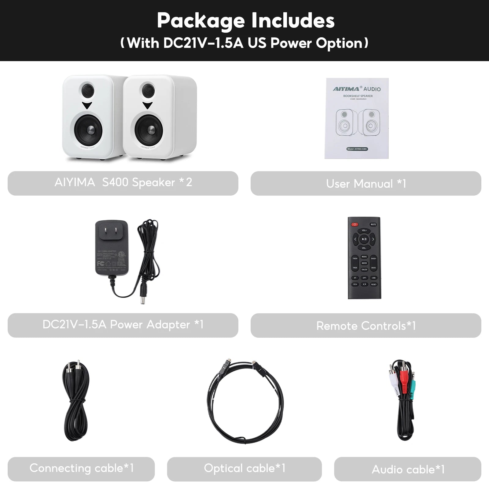 Bookshelf Active Studio Speakers 3" (7.6 cm) Bluetooth 5.3 USB DAC Hi-Res HiFi 2.0 with Subwoofer Output for TV & PC
