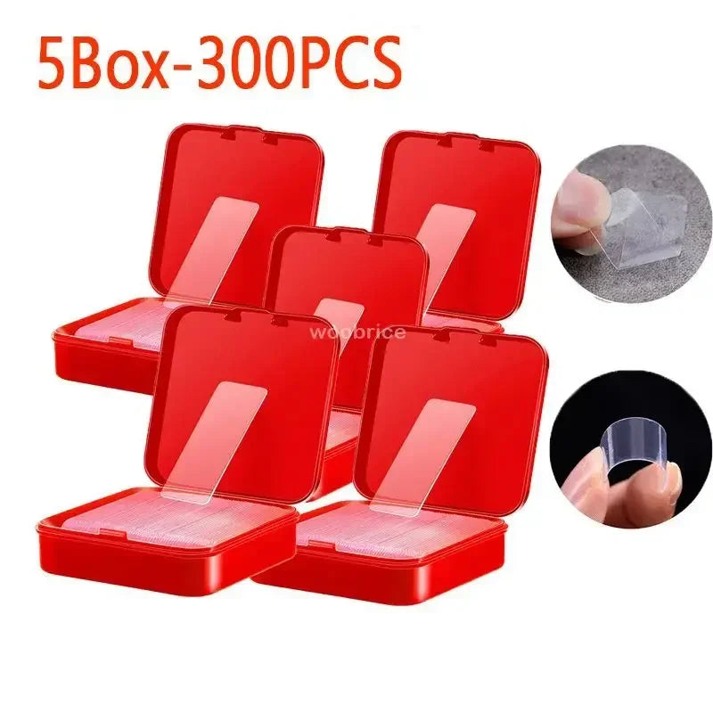 Reusable Nano Double-Sided Transparent Adhesive Tape – Super Strong Waterproof Wall Mount Strips (60/120/180/240/300 pcs)