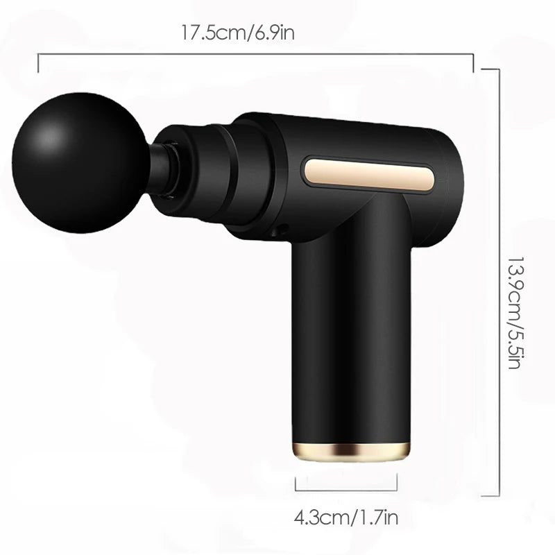 30-Level Deep Tissue Massage Gun – Quiet Percussion Muscle & Neck Massager for Fitness Recovery