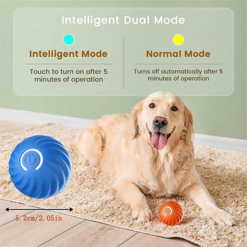 Automatic Interactive Pet Ball USB Rechargeable Moving & Bouncing Toy for Dogs & Cats