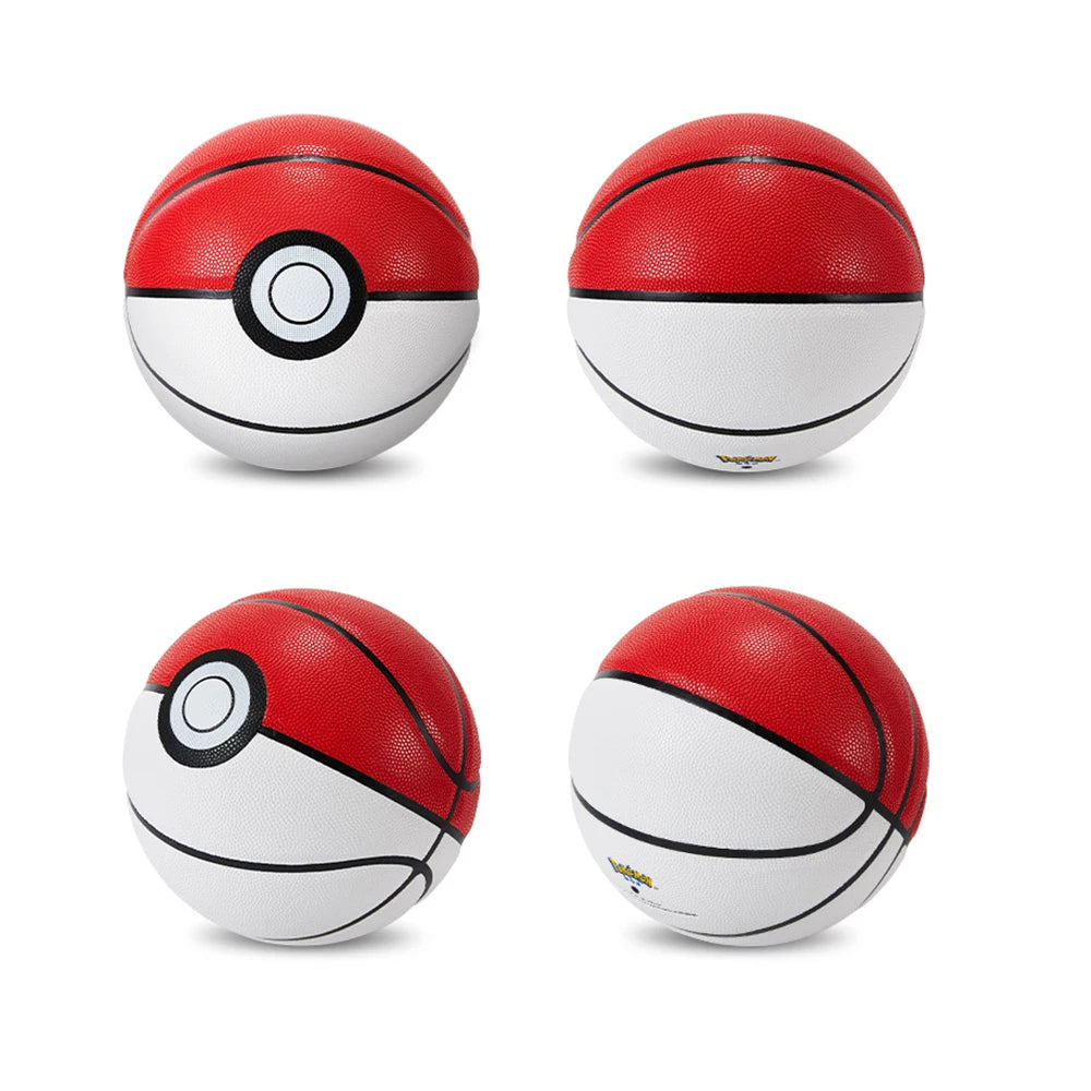 White Red PU Basketball - Official Size 7 (29.5 in / 75 cm) Indoor/Outdoor Professional 4-Layer Durable Ball