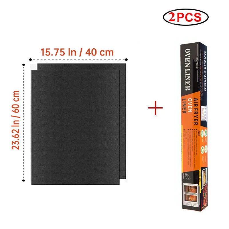 Reusable Non-Stick PTFE Grill & Oven Liner Mat — Heat-Resistant Baking & BBQ Mat