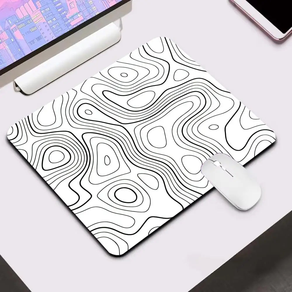 Fluid Mouse Pad – Anti-Slip Rubber Gaming & Office Desk Pad, Multiple Sizes (Small to XL), Smooth Cloth Surface