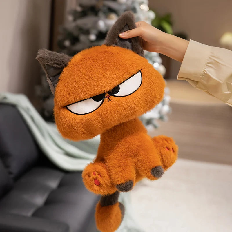 25cm (9.8in) Orange Cat Plush Toy – Kawaii Soft Stuffed Animal Cartoon Doll Gift for Kids