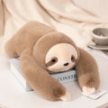 Long-Arm Weighted Plush Animal Pillow – Soft Fluffy Raccoon, Koala, Bear & Giraffe Cushion