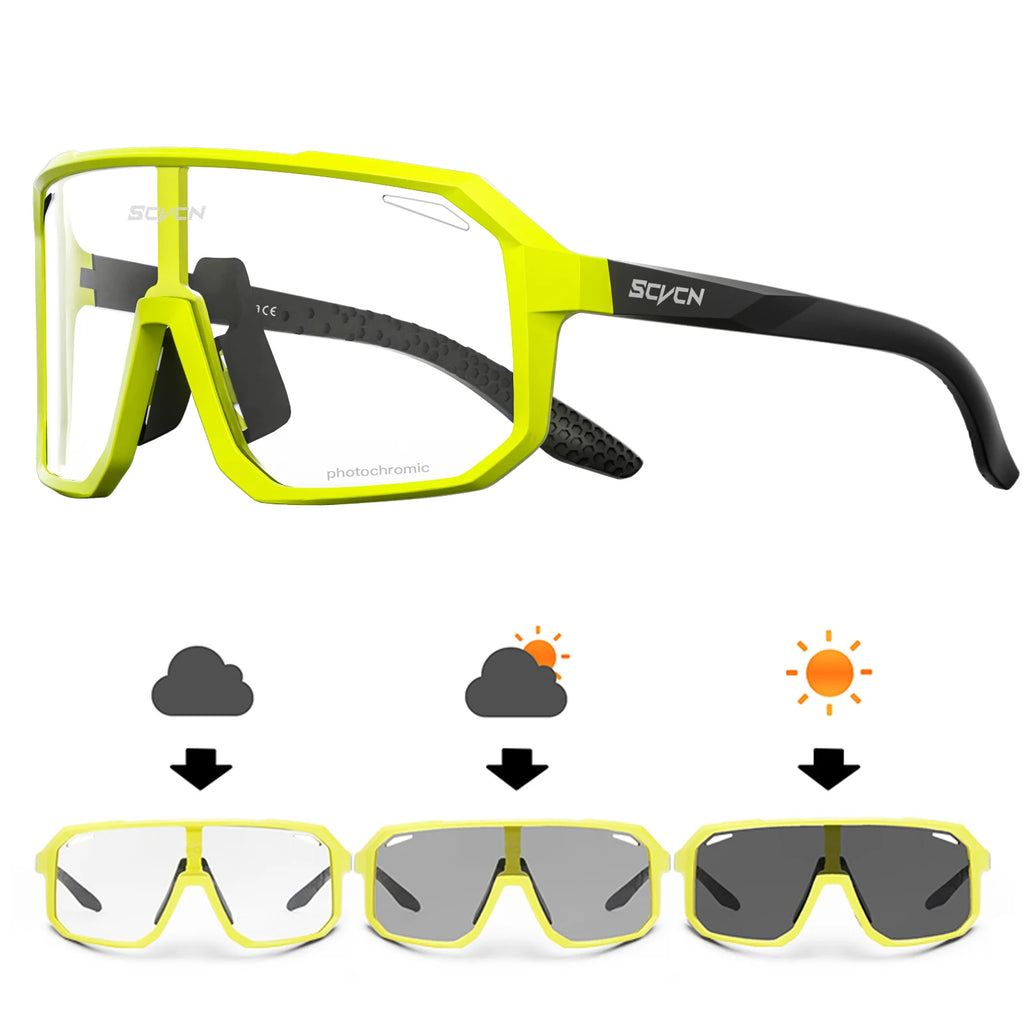 MTB Cycling Sunglasses for Men and Women Photochromic UV400 Road & Mountain Bike Goggles