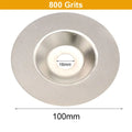 Emery Abrasive Disc for Ceramics, Glass & Stone — 3.94 in (10 cm) with 0.63 in (1.6 cm) Hole — 400/600/800 Grit