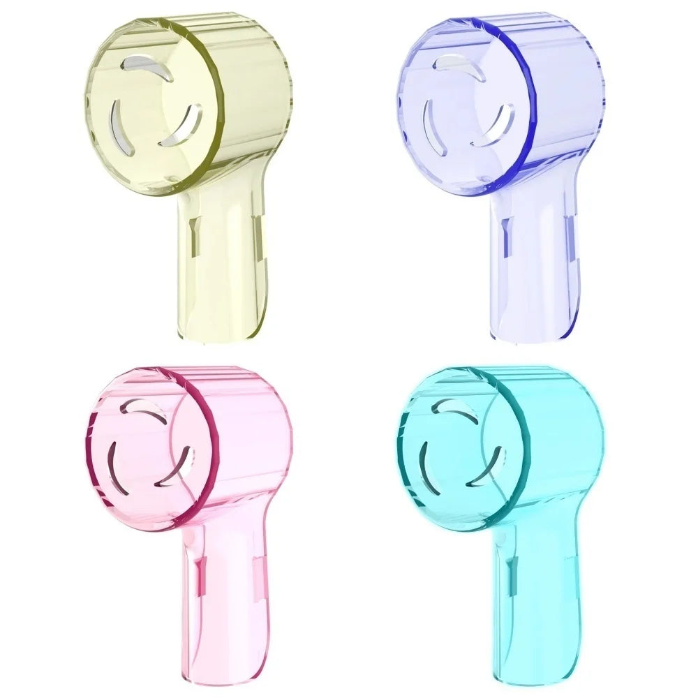 2/4-Pack Toothbrush Head Dustproof Covers - Ventilated Caps for Round Electric Toothbrush Heads