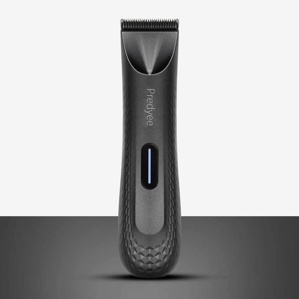 Waterproof Electric Body & Groin Hair Trimmer for Men, Replaceable Ceramic Blade, USB Rechargeable