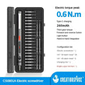 Cordless Electric Precision Screwdriver Set 29/42-in-1 3 Torque Settings for Phone and Watch Repair
