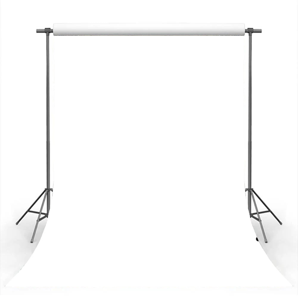 Pure White Photography Backdrop – Solid Pastel Background for Portraits, Video & Photo Studio (5x3ft–10x8ft | 150x100–300x250cm)