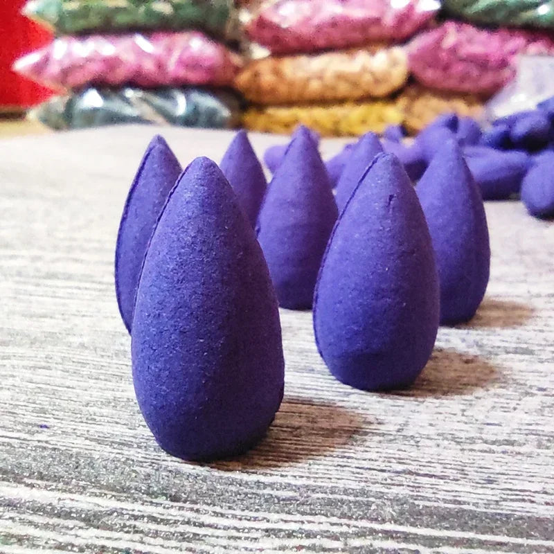 Backflow Incense Cones – Sandalwood & Lavender Aromatherapy for Waterfall Burners, 100/300/500/1000g (3.5–35.3 oz)
