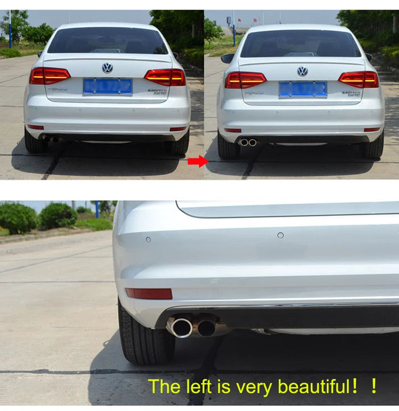 Stainless Steel Exhaust Muffler Tip Tailpipe - Universal Rear Car Exhaust Trim 2.68 in (6.8 cm)