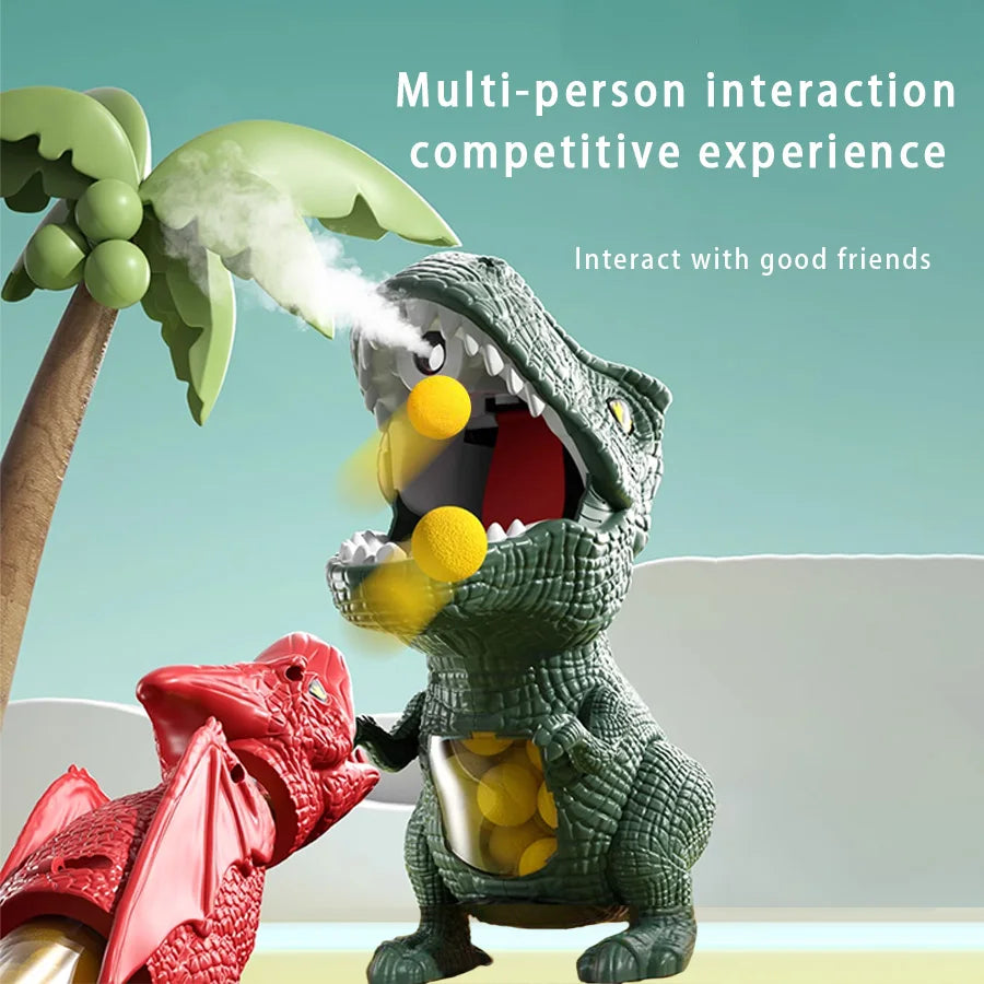Tyrannosaurus Rex Dinosaur Soft Bullet Blaster - Interactive Parent-Child Puzzle Toy for Kids Ages 3-6