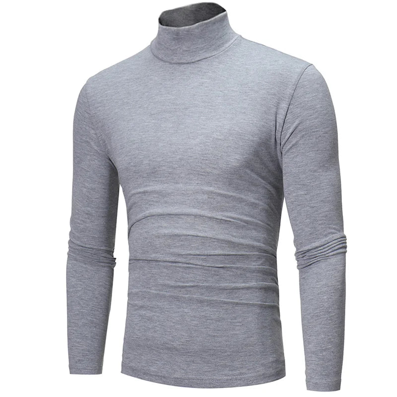 Men's Thermal Turtleneck Long Sleeve Shirt - Slim Fit Lightweight Winter Base Layer