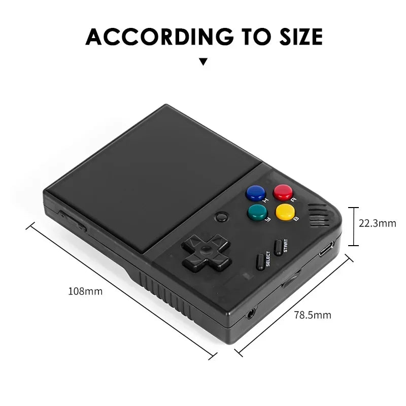 Portable Retro Handheld Game Console, 3.5-inch (8.9 cm) IPS Screen, 25,000+ Games, 3000mAh Battery, Kids Gift