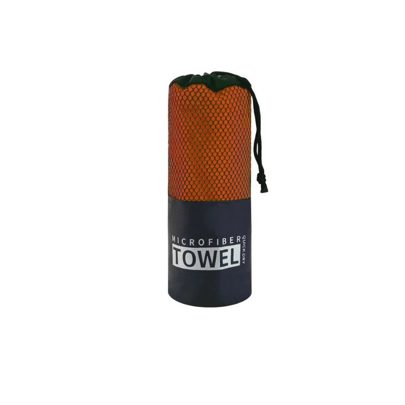 Quick-Dry Microfiber Sports Towel — 40x80 / 80x160 cm (15.7x31.5 / 31.5x63 in) for Gym, Swim, Beach & Camping (Blue, Gray, Green, Orange)