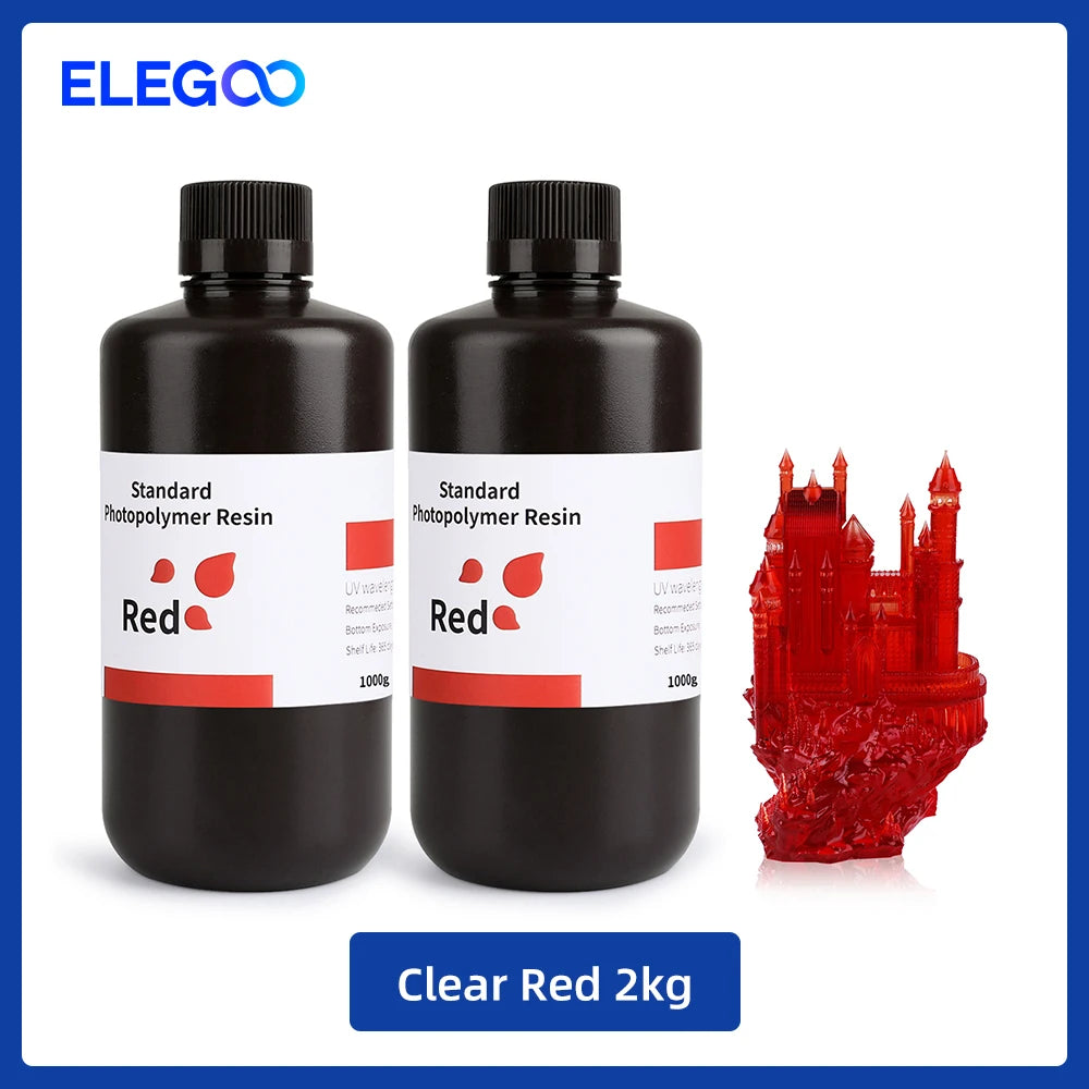 UV 3D Printing Resin 405nm, ABS-like, Water Washable, 8K Compatible for MSLA/DLP/LCD Printers