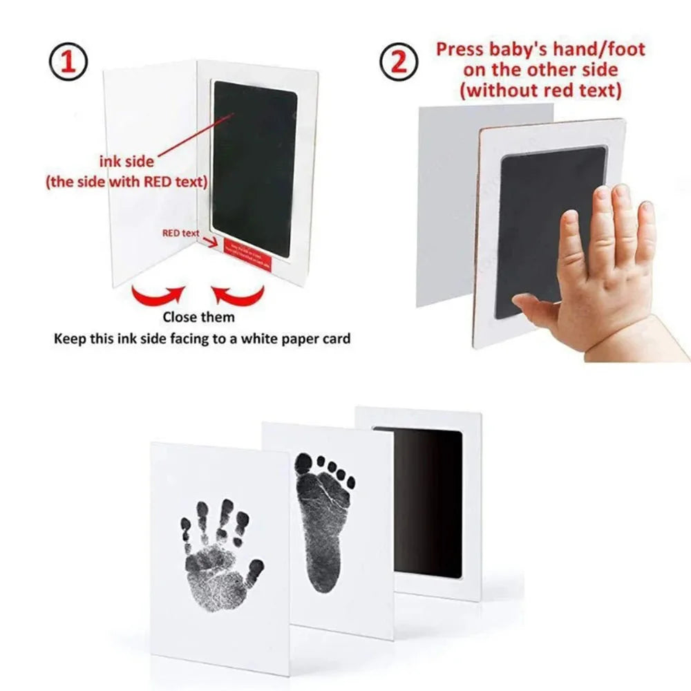 Pet Paw Print Ink Kit – Non-Toxic Mess-Free DIY Hand & Footprint Pad for Dogs, Cats & Babies, Easy-Clean Keepsake