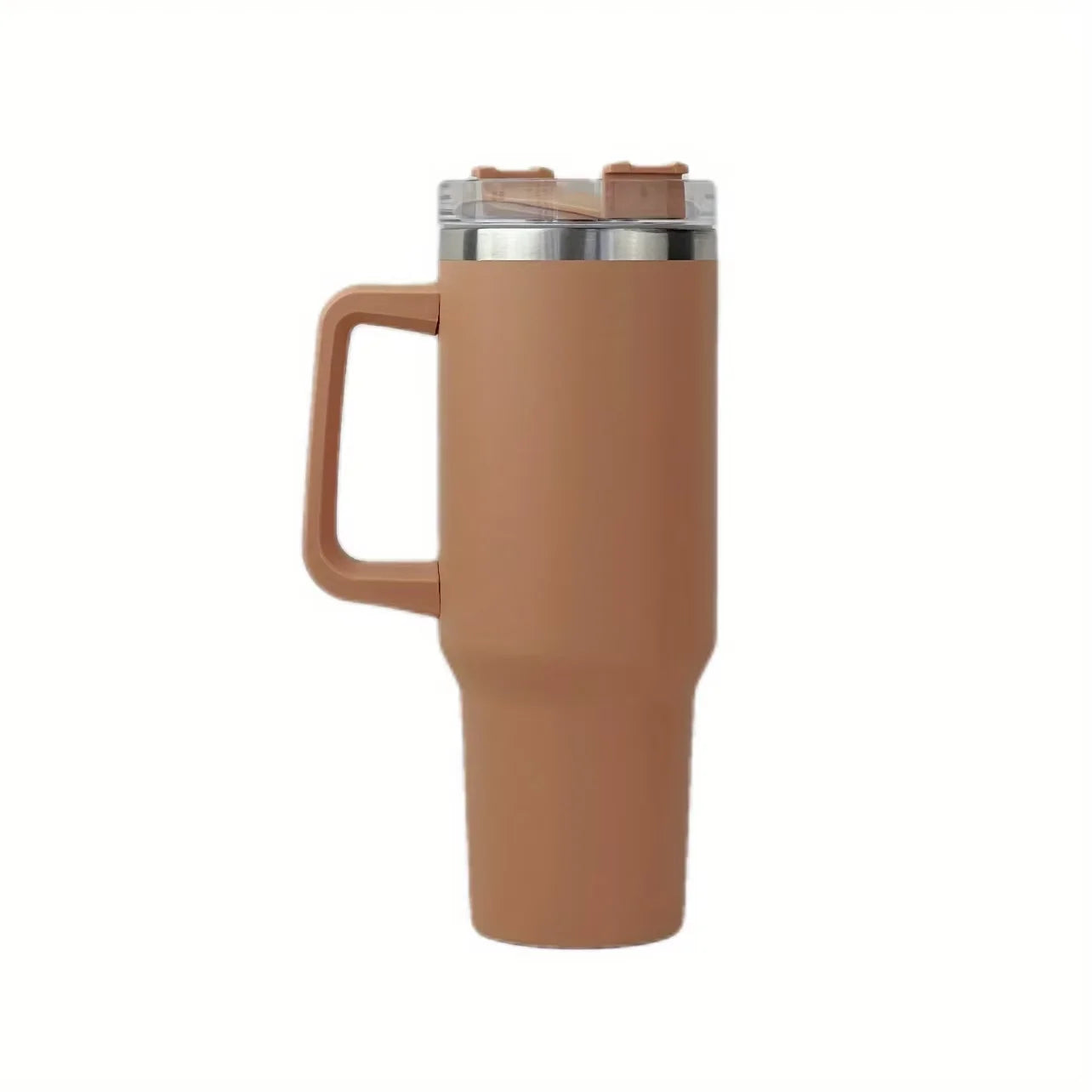 40oz Vacuum Insulated Tumbler with Handle & Straw Lid | Stainless Steel Travel Bottle